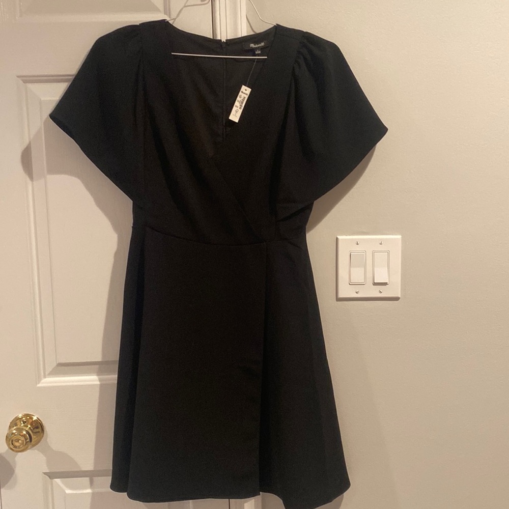 NWT Madewell Black Dress. Size 4.